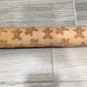Gingerbread Pattern Rolling Pin